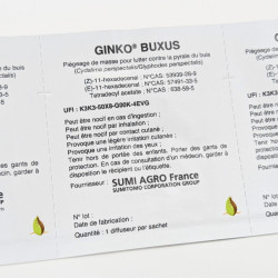Ginko Buxus - Vendu par bande de 3 sachets individuels